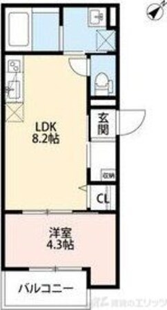 TATERUApartment大道南1丁目の物件間取画像